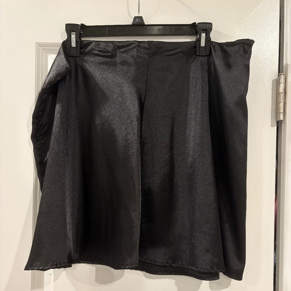 Black Satin Skirt